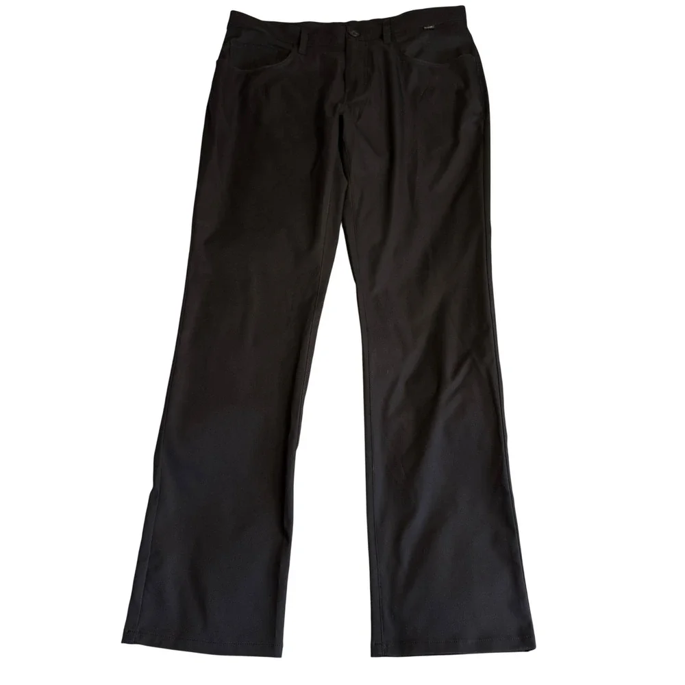 TravisMathew Open to Close Golf Pants Men's 33x32 Black Performance Stretch Golf
